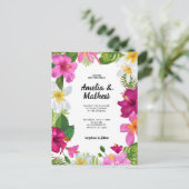 鮮やか熱帯の結婚花 ポストカード (スタンド正面)