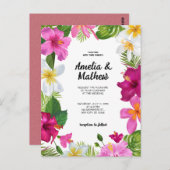 鮮やか熱帯の結婚花 ポストカード (正面/裏面)