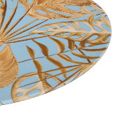 鮮やか熱帯の花カラフル：継ぎ目。 カッティングボード (角)