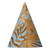 鮮やか熱帯の花カラフル：継ぎ目。 パーティーハット (裏面)