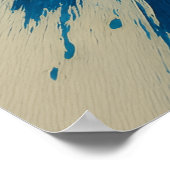 鮮やか爆発 – 抽象芸術表現主義エネルギー ポスター (角)