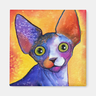 鮮やか猫3絵画種 マグネット