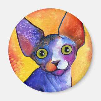鮮やか猫3絵画種 マグネット