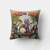 鮮やか生物の生息地のファンタジー クッション (裏面)