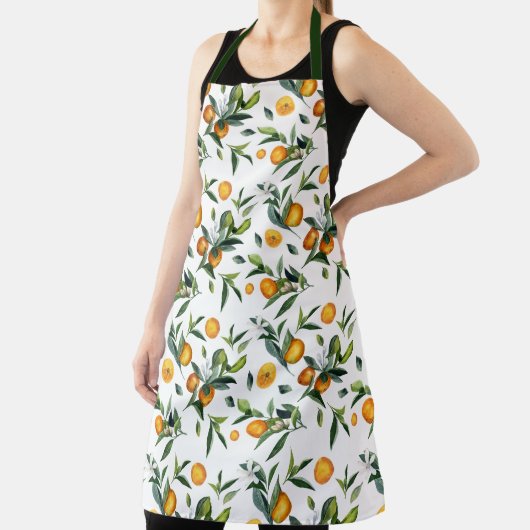 鮮やか白花葉明夏 エプロン (インサイチュ)