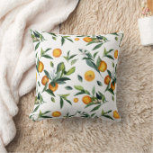 鮮やか白花葉明夏 クッション (ブランケット)