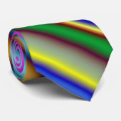 鮮やか目に色の数々の付いたストライプパターン ネクタイ (ロール)