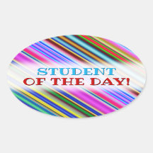 鮮やか目に色の数々の付いたストライプパターン