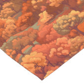 鮮やか秋ツリーイラストレーション – 秋の森 ショートテーブルランナー (コーナー)