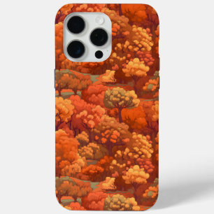 鮮やか秋ツリーイラストレーション – 秋の森 iPhone 15 PRO MAXケース