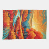 鮮やか秋リバーシーン キッチンタオル (横)