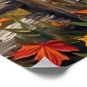 鮮やか秋:サスカッチとシカ ポスター (角)