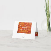 鮮やか紅葉ノートカード サンキューカード (裏面)