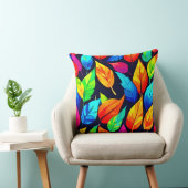 鮮やか紅葉パターン クッション (椅子)