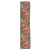 鮮やか紅葉パターン – コージー秋 ショートテーブルランナー (正面)