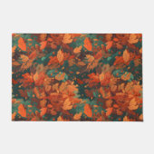 鮮やか紅葉パターン – コージー秋 ドアマット (正面)