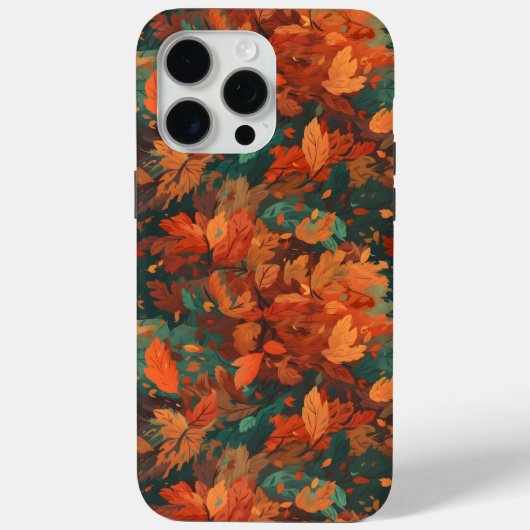 鮮やか紅葉パターン – コージー秋 Case-Mate iPhoneケース (裏面)