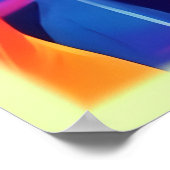 鮮やか紅葉抽象芸術 ポスター (角)