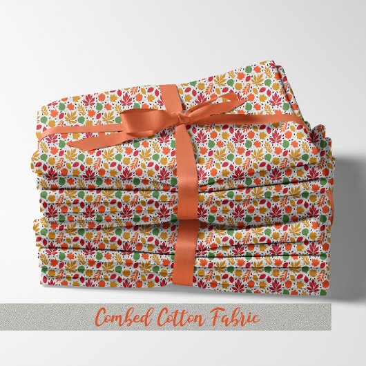 鮮やか紅葉数々の色パターン ファブリック