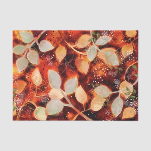 鮮やか紅葉水カラーティッシュペーパー 薄葉紙 (正面)