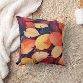 鮮やか紅葉装飾用クッション クッション (ブランケット)