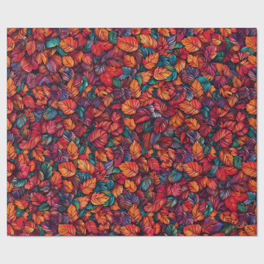鮮やか紅葉 ラッピングペーパー (シーム)