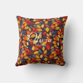 鮮やか紅葉 | 秋感じホームデコール クッション (裏面)