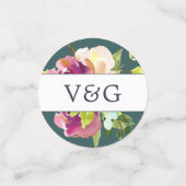 鮮やか結婚パーソナライズされた開花 コンフェッティ (スモール正面)