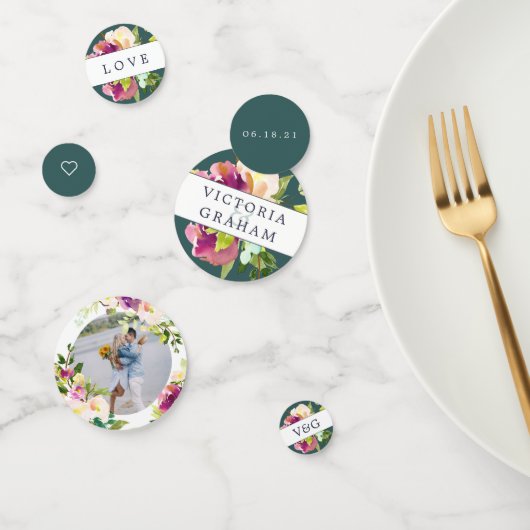 鮮やか結婚パーソナライズされた開花 コンフェッティ (グループ)