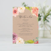 鮮やか結婚素朴フローラの詳細 エンクロージャーカード (スタンド正面)