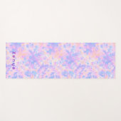 鮮やか絞り染め水色 ヨガマット (正面(横))