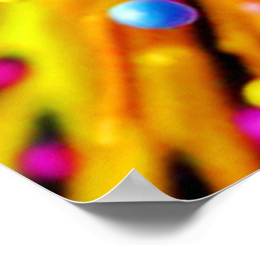 鮮やか絵を描バースト ポスター (角)