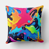 鮮やか絵を描パーティーデザイン クッション (裏面)