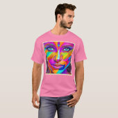 鮮やか絵を描顔 Tシャツ (正面フル)