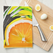 鮮やか絵を描類 キッチンタオル (四つ折り)