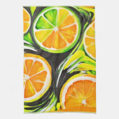 鮮やか絵を描類 キッチンタオル (縦)