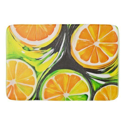 鮮やか絵を描類 バスマット (正面)