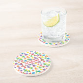 鮮やか絵を描（ばちゃばちゃ）跳ねる コースター (側面)