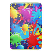 鮮やか絵を描（ばちゃばちゃ）跳ねる: A はっきりした Colorsステートメント バスマット (正面縦)