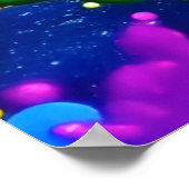 鮮やか絵を描（ばちゃばちゃ）跳ねる: A はっきりした Colorsステートメント ポスター (角)