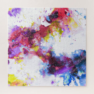 鮮やか絵画カラフル抽象芸術 ジグソーパズル