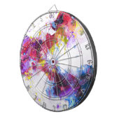 鮮やか絵画カラフル抽象芸術 ダーツボード (正面右)