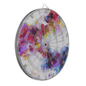 鮮やか絵画カラフル抽象芸術 ダーツボード (正面左)