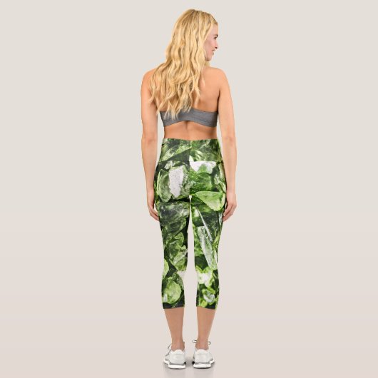 鮮やか緑の結晶 カプリレギンス (裏面)