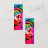 鮮やか美しいシリーズ1ブックマーク スキニー名刺 (正面/裏面)