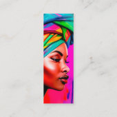 鮮やか美しいシリーズ1ブックマーク スキニー名刺 (裏面)
