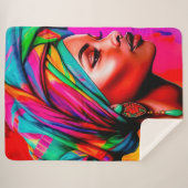 鮮やか美しいシリーズ1 シェルパブランケット (正面(横))