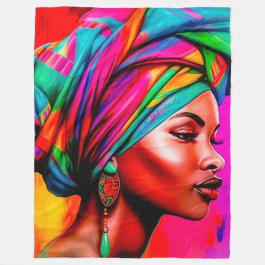 鮮やか美しいシリーズ1 フリースブランケット (正面)