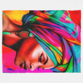 鮮やか美しいシリーズ1 フリースブランケット (正面(横))