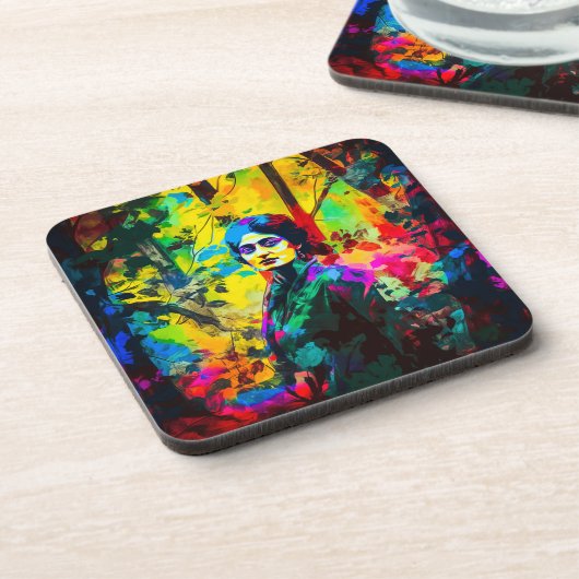 鮮やか美しい コースター (左側)